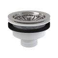 Донный клапан сифона для мойки AlcaPlast 6/4 с нержавеющей peшeткой DN115, A37