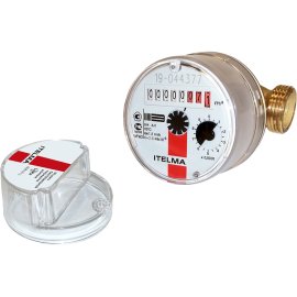 Счетчик горячей воды (Ду=15мм, L=80мм, Qном=1,5 м3/ч, с накладным модулем LoRaWAN), WFW25.D080-1-B-L-LW1-IP54