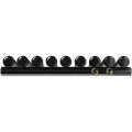 Стальной трубчатый радиатор STOUT TUBE ROUND нижнее правое подключение 9 секций R40 1-1750-9 RT RAL9005, STR40117509RTRAL9005