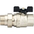 Кран шаровой STOUT полнопроходной, ВР/НР, ручка бабочка 1 1/4, американка, SVB-0007-000032
