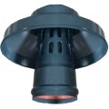 Оголовок с ветрозащитой традиционный ROMMER D80 (алюминий) ЧЕРНЫЙ, RCA-0080-010006