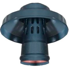 Оголовок с ветрозащитой традиционный ROMMER D80 (алюминий) ЧЕРНЫЙ, RCA-0080-010006