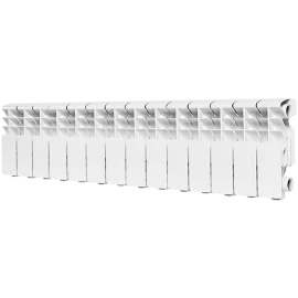Радиатор алюминиевый ROMMER Plus 200 14 секций боковое подключение (RAL9016), RAL-3210-020014