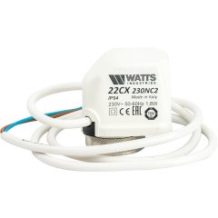 Сервопривод электротермический Watts 22CX нормально закрытый, 230 В, 10029671