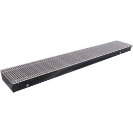 Внутрипольный конвектор STOUT SCN-1100 80х240х1600 (Решётка роликовая) правое подключение, SCN-1100-0824160