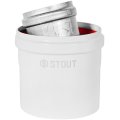 STOUT SCR-6010-250200 STOUT Адаптер подключения УНИВЕРСАЛЬНЫЙ вертик. традиц. коакс. D60(м-м)/100(п-м) (хомут, фланец, втулка, адаптер) кроме Immergas, Navien D75/100 стар., SCR-6010-250200