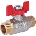Кран шаровой ROMMER 1/2 НР/НР, ручка бабочка, RBV-0007-0410215