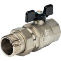 Кран шаровой STOUT полнопроходной, ВР/НР, ручка бабочка 1 1/4, американка, SVB-0007-000032
