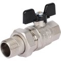 Кран шаровой полнопроходной STOUT ВР/НР, ручка бабочка 3/4, американка, SVB-0007-000020