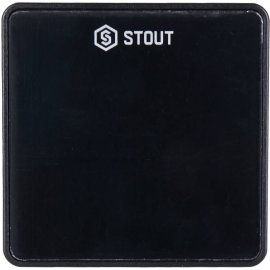 Беспроводной комнатный датчик STOUT C-8r, черный, STE-0101-008011