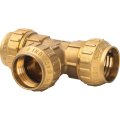 Тройник TIEMME 40х40х40 для труб ПНД винтовой, 3400050