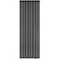 Стальной трубчатый радиатор STOUT TUBE ROUND нижнее правое подключение 12 секций R40 1-1750-12 RT RAL9005, STR401175012RTRAL9005