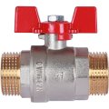 Кран шаровой ROMMER 1 НР/НР, ручка бабочка, RBV-0007-0410225