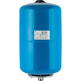 Расширительный бак STOUT STW-0001 гидроаккумулятор 20 л. вертикальный (цвет синий), STW-0001-000020