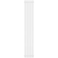 Стальной трубчатый радиатор STOUT TUBE QUADRO 5 секций нижнее правое подключение QV40-1750-5 R RAL1T104S9016 (белый муар), STQV4017505RRAL1T104S9016