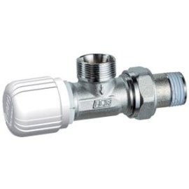 Угловой терморегулирующийся вентиль с горизонтальной буксой FAR (Loctite) М24х19 / 1/2, FT 1615 C12