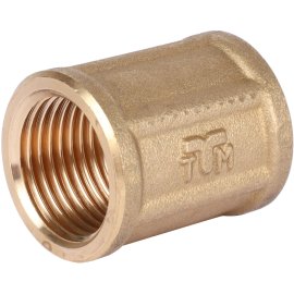 Муфта TIEMME ВВ 1/2х1/2 для стальных труб резьбовой, 1500034
