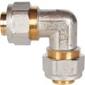 Угольник STOUT  90° 32x32 для металлопластиковых труб винтовой, SFS-0003-003232