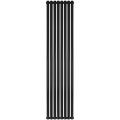 Стальной трубчатый радиатор STOUT TUBE ROUND 8 секций боковое подключение R40 1-1750-8 RAL9005, STR40117508RAL9005