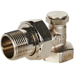 Клапан запорно-балансировочный ROMMER RVL-0002-100020 угловой 3/4, RVL-0002-100020