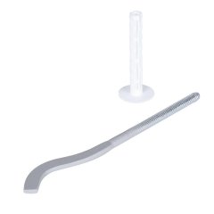 Кронштейн с дюбелем Global 011025 08 170 мм (цвет cod.08 grigio argento opaco metallizzato (серый)), A025ME17008