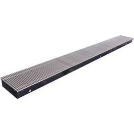 Внутрипольный конвектор STOUT SCQ-1100 75х240х2250 (Решётка роликовая) правое подключение, SCQ-1100-0724225