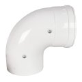 Отвод 90° конденсационный коаксиальный ROMMER D60(п-м)/100(п-м), RCA-8610-010090