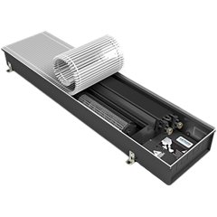 Внутрипольный конвектор VARMANN Qtherm HK 130х310х2750 (анодированный в натур. алюминий) правое подключение, QHK2 310.130.2750 RR U EV1