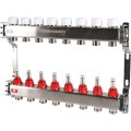 Коллектор из нержавеющей стали с расходомерами ROMMER 8 выходов, RMS-1200-000008