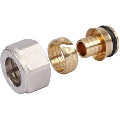Соединение для пластиковых труб LUXOR TP 95 16мм х 2,2 (резьба 24x19), 67781616