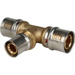 Тройник переходной STOUT 26х20х26 для металлопластиковых труб прессовой, SFP-0005-262026