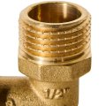 Угольник-переходник с наружной резьбой ROMMER 16xG 1/2 для труб из сшитого полиэтилена аксиальный, RFA-0005-001612
