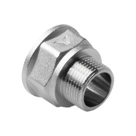 Переход латунный резьбовой Pro Aqua D 3/8x1/2 Н-В, 08-M10-F15x