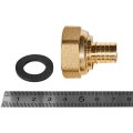 Переходник с накидной гайкой ROMMER 16xG 3/4 для труб из сшитого полиэтилена аксиальный, RFA-0019-001634