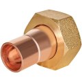 Переход JINTIAN ВП-ВР 15x3/4 с накидной гайкой из меди под пайку, JT-153591534