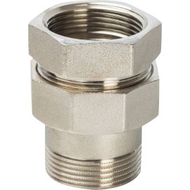 Разъемное соединение STOUT американка ВН никелированное, уплотнение под гайкой 1 1/2 o-ring кольцо, SFT-0041-000112