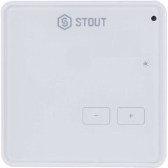 Проводной комнатный регулятор STOUT R-9z, белый, STE-0101-009003