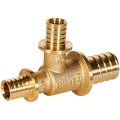 Тройник переходной ROMMER 25x16x16 для труб из сшитого полиэтилена аксиальный, RFA-0014-251616