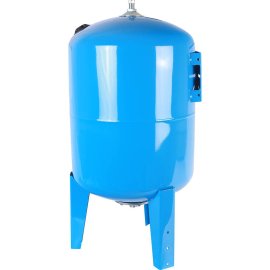 Расширительный бак STOUT STW-0002 гидроаккумулятор 100 л. вертикальный (цвет синий), STW-0002-000100