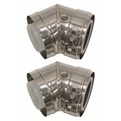 Отвод Vaillant 45°для трубы по фасаду (2 шт.), 0020042757