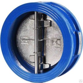 Клапан обратный чугунный двухстворчатый межфланцевый DN40 PN 16, 106100554