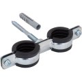 Хомут двойной Walraven Cobra с epdm М8 15-18мм+винт-шуруп М8х80мм+дюбель, шт, 0802118