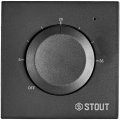 Термостат универсальный STOUT 3А, ON/OFF черный, STE-2001-130220