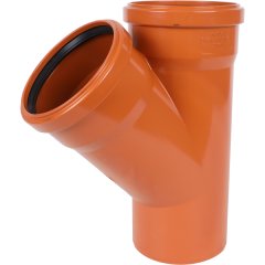 Тройник Sinikon НПВХ D110x110x45° для наружной канализации, 20300.R.B