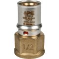 Переходник STOUT с внутренней резьбой 1/2 х20 для металлопластиковых труб прессовой, SFP-0002-001220