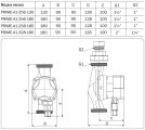 Насос циркуляционный AQUARIO PRIME A1-328-180, 5138