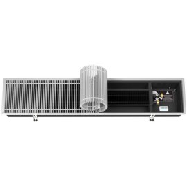 Внутрипольный конвектор VARMANN Ntherm 110х180х2400 (решетка с фактурой махагон FK02) правое подключение, N 180.110.2400 RR U FK02