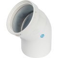 Элемент дымохода STOUT отвод 45° п/м DN80, SCA-0080-000045