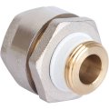 Фитинг Meibes резьбовой латунный Plus для стальных труб 3/4”*3/4” НР, F13080
