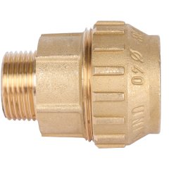 Муфта TIEMME с наружной резьбой 40х1 для труб ПНД винтовой, 3400028